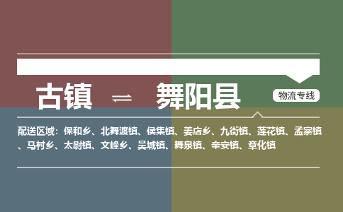古镇到舞阳县物流专线-古镇到舞阳县货运-卡班运输